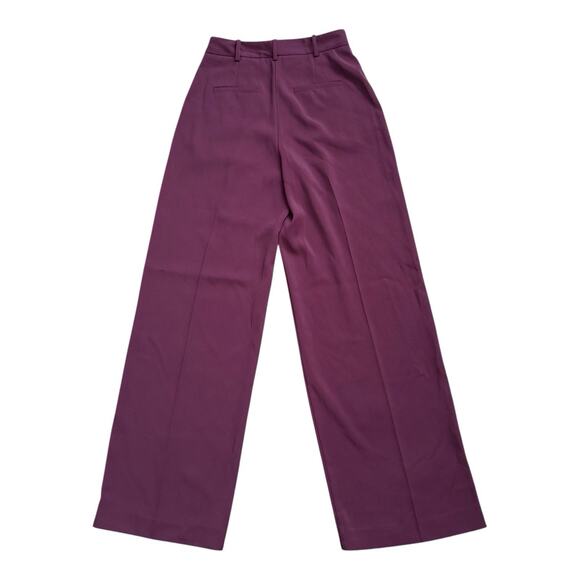 FRENCH CONNECTION Womens Size US 4 Purple High Rise Harrie Pleated Dress Pants - Picture 2 of 6
